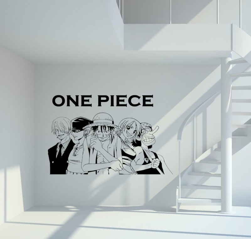 One Piece Wandtattoo